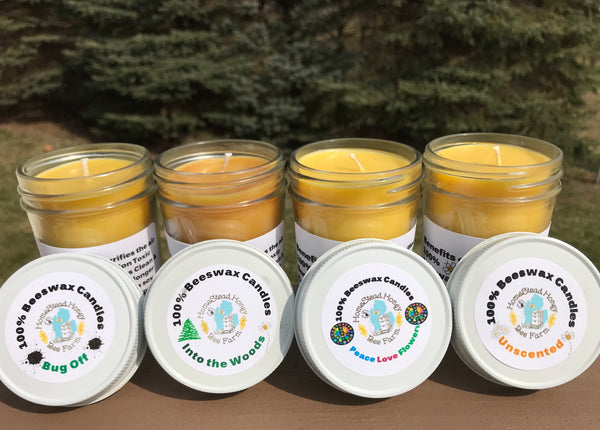 100% Beeswax All Natural Candles