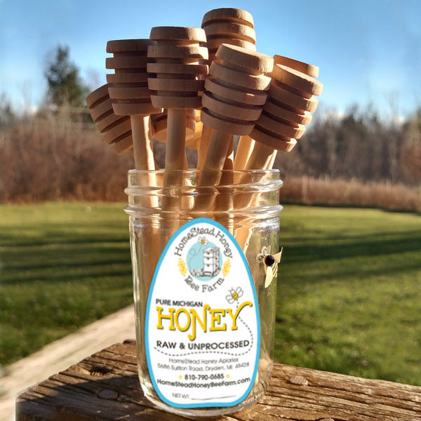Wooden Honey Dipper Honey Accessory Honey Dispenser